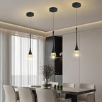 Modern Pendant Lights for Kitchen lsland LED Dimmable Raindrop Chandelier Crystal Ceiling Pendant Lighting for Dining Room Hallway Bar Living Room (1 Pack)