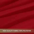 sancua Christmas Red Square Tablecloths 70x70 Inch, 2 Pack - Fabric Table Cloth for Square or Round Tables, Washable Polyester Table Cover for Dinner, Holiday Party, Decorative Display Tables