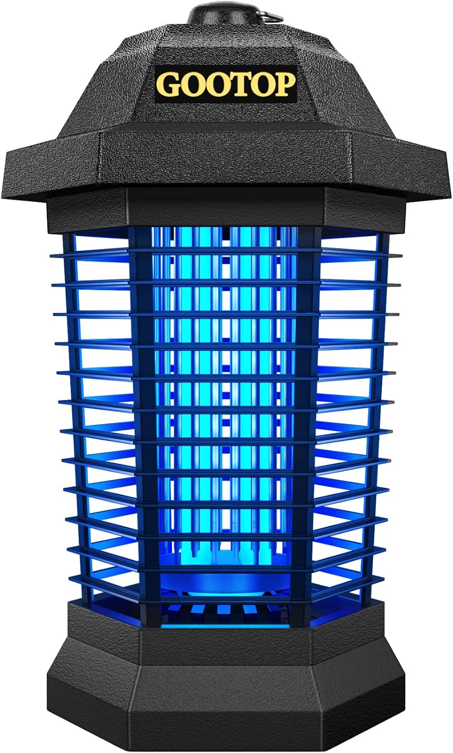 GOOTOP Bug Zapper Outdoor, Mosquito Zapper, 3 Prong Plug in Electric Fly Zapper, Mosquito Killer, Fly Traps, Flying Insects Zapper Indoor Outdoor 90-130V, 4200V, ABS Plastic Outer (Black)