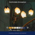 FLSNT 40W Equivalent LED Chandelier Light Bulbs, Dimmable Amber LED B11 E26 Candelabra Base Bulbs, 2200K Warm White, 330LM, 6 Pack UL,CA65 Listed.