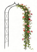 Metal Garden Arbors 8Ft Thickened Arch Trellis for Climbing Plants