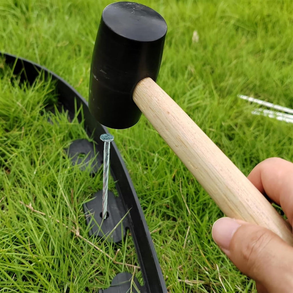 Artificial Turf Stakes Galvanized Spiral Landscape Spikes 6IN Weed Barrier Fabric Stakes for Paver Edging, Gardening Lawn Edging, Carpentry and More (150 PC)