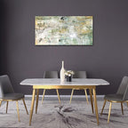 NINEASO Brown Green Abstract Wall Art - Unearthed World Abstract Canvas Pictures for Wall Decor Modern Abstract Canvas Painting Artwork for Living Room Bedroom Home Office Wall Decorations 20" x 40"