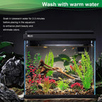 18-Piece Artificial Aquarium Plants Decorations – Large Set with Red & Green Foliage, Fish Tank Decor for Betta, Goldfish, Freshwater & Saltwater Tanks, Weighted Bases