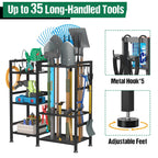 keomaisyto Garden Tool Organizer with Large Hooks, Garage Storage Rack