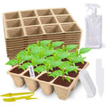 Doubleggs 120 Cells Seed Starter Tray, 10 Pack Plant Starter Kit