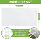 10 x 65FT Garden Mesh Netting, Ultra Fine Mesh Protection Netting Plant Covers Greenhouse Row Cover Raised Bed Screen Barrier Net for Vegetable Fruits Flowers Trees Crops, White