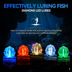 LED Underwater Fishing Lures，LED Lighted Bait Flasher，Deep Drop Fishing Lures，Fish Eye Attractive Light Bait Lure Lamp 5PCS