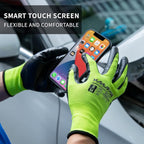 MANUSAGE Safety Work Gloves - Protective Glove for Men & Women - Ultrathin Hand Protection - For Construction, Gardening, Landscaping - Yellow - Size XXL - 12 Pairs