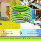 RVMATE RV Water Hose 100FT, 5/8” Inner Diameter Drinking Water Hose Lead-free, No Leaking Garden Hose For RV/Trailer/Camping, RV Accessories