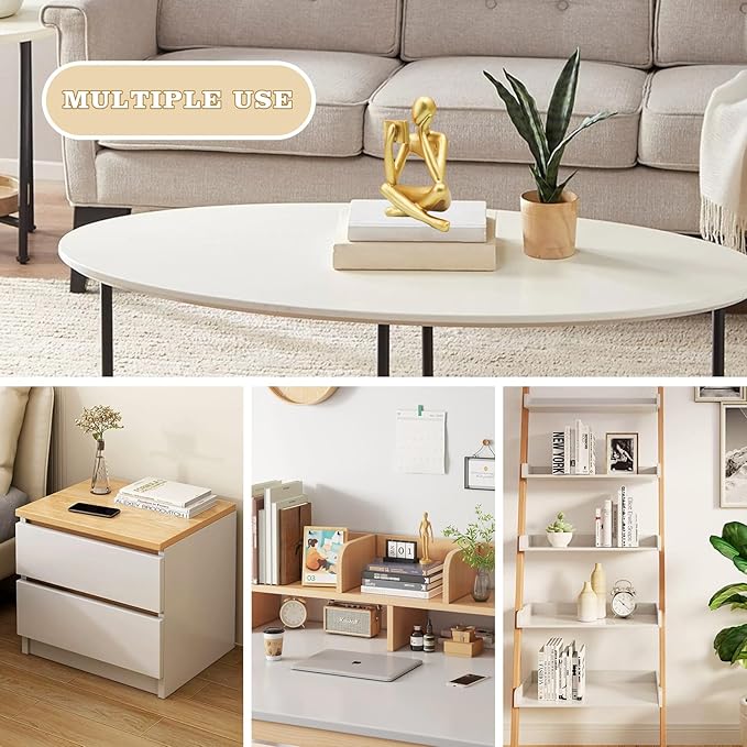 Bookshelf Decor, Golden Reading Thinker Sculpture Figurine, Coffee Table Decor, Entry Way Table Home Decor, Decorative Statue for Living Room, Office, Bedroom, Gift