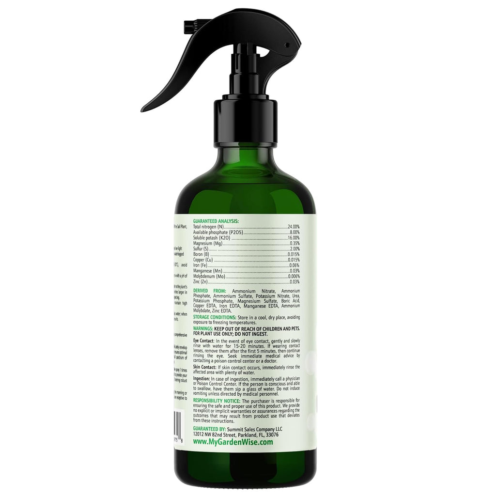 Peace Lily Foliar Spray - 3-1-2 Plant Fertilizer - Premium Spray for Indoor Plants with Essential Nutrients - Peace Lily Plant Food & Fertilizer - Ready-to-Use (8 OZ)