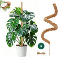 Moss Pole,63 Inch Monstera Plant Support, Upgraded 7mm Aluminum core Moss Poles for Climbing Indoor Plants DIY, Coco Coir Plant Pole Moss Plant Stick Support Stake Kit for Potted Plants Pothos