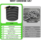 75ft Garden Hose Lightweight Flexible Water Hose, Abrasion Resistant, Kink Free, Durable Sturdy Hoses 2025 Up Graded Thicken Waterhose 700 PSI for Outdoor, RV, Marine (Black Gray, 75FT)