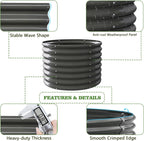 A ANLEOLIFE 6-Pack 6X3X2ft & 3x3x2ft Deep Root Galvanized Raised Garden Beds Outdoor for Planting Vegetables Flowers Herb, Quartz Grey