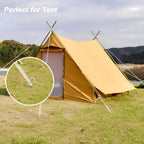 AAGUT Tent Stakes Heavy Duty Metal 9 Inch, 25 Pack Rust-Resistant Galvanized Steel Camping Stake Garden Edging Fence Hooks Yard Tent Pegs for Inflatable, Tarp, Outdoor Christmas Decorations