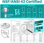 ICEPURE Under Sink Water Filter System, 3 Years or 22000 Gallons Ultra High Life NSF/ANSI 42 Certified, Removes Heavy Metals,Chlorine,Direct Connect Under Counter Drinking Water System, USA Tech