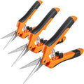 GROWNEER 3 Packs 6.5 Inch Pruning Shears Gardening Hand Pruning Snips Gardening Scissors with Straight Stainless Steel Precision Blades
