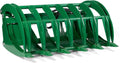 Titan Attachments Extreme Root Grapple Rake Attachment, Global Euro Connection, Heavy-Duty Rake Attachment, Twin 3,000 PSI Cylinders, Replaceable Forged Steel Teeth
