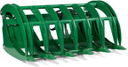 Titan Attachments Extreme Root Grapple Rake Attachment, Global Euro Connection, Heavy-Duty Rake Attachment, Twin 3,000 PSI Cylinders, Replaceable Forged Steel Teeth