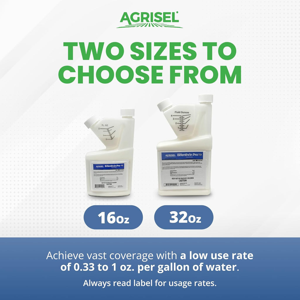 Bifenthrin Pro 7.9, Insect Control, Safe for Plants & Crops, Insecticide, Effective Against 125+ Insects, Includes 3-Pack of Agrisel Protective Gloves, 1 Gallon