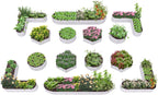 A ANLEOLIFE 14-Pack Deep Root Galvanized Raised Garden Beds Outdoor for Planting Vegetables Flowers Herb, Antique White
