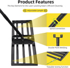Lawn Leveling Rake Heavy Duty Stainless Steel Landscaping Tool, 34" X 9.4" Yard Leveling Rake with Sturdy Wire Rope Ideal for Backyard, Garden, Golf Course, Farm, Pasture