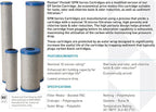 Pentair Pentek EPM-BB Big Blue Carbon Water Filter, Whole House Modified Epsilon Carbon Block Replacement Cartridge with Bonded Powdered Activated Carbon (PAC) Filter, 10" x 4.5", 10 Micron, Pack of 4