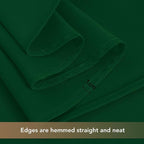 sancua Square Tablecloths 85x85 Inch Hunter Green - Fabric Table Cloth for Square or Round Tables, Washable Polyester Table Cover for Christmas Dinner, Holiday Party, Decorative Display Tables