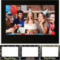 32 x 24 Inch Large Blank DIY Photo Booth Props Picture Frame Party Frame DIY Photo Booth Props Selfie for Birthday, Graduation, Christmas Holiday Party(Black,Horizontal)