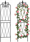 Garden Trellis for Climbing Plants 59inch x15inch Rustproof Metal Vine Trellises for Outdoor Climbing Plants Support Structures A (150cm) 2Pack
