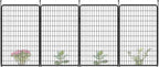 FXW Garden Fence Outdoor for The Yard – 50in(H) x 10.4ft(L) Heavy Duty Metal Animal Barrier for Dog and Rabbit, Decorative Dog Fence, 4 Panels, Black
