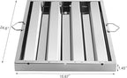 New Star Foodservice 54347 Stainless Steel Hood Filter 16" W x 25" H, Set of 6