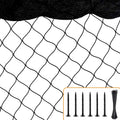 Bird Netting 25'x100' with 2.4" Square Mesh Chicken Coop Nettings, Poultry Netting Heavy Duty Nylon Nettings, Hawk Net for Chicken Run, Deer Fence Garden Fruit Tree Net