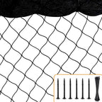Bird Netting 25'x100' with 2.4" Square Mesh Chicken Coop Nettings, Poultry Netting Heavy Duty Nylon Nettings, Hawk Net for Chicken Run, Deer Fence Garden Fruit Tree Net