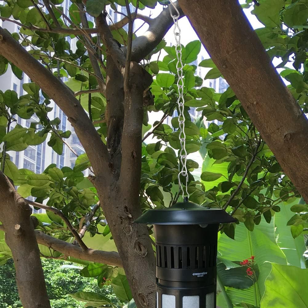 YINGFENG 10 Pack 9.5 Inch Silver Hanging Chains for Hanging Bird Feeders, Bird Houses, Planters, Baskets, Birdbaths, Lanterns, Wind Chimes, Billboards, Signs and Ornaments