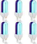 Qualirey 6 Pack 41050 7W Replacement Bulb, Upgraded 2 Color Bug Zapper Replacement Bulb Compatible with Dynatrap DT1050 DT1100 DT1250, 1/2 Acre Mosquito UV Light Trap Replacement Bulbs