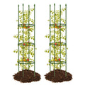 2 Pack Up to 59 Inch Height Adjustable Tomato Cages for Garden
