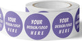 150 Custom Circle/Square BOPP Roll Labels- Personalized Stickers for Business Logo, Party, Wedding Favor, Baby Shower-Any Design Text + Image, Matte/Gloss Finish (3 * 2 Inch)