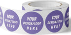 150 Custom Circle/Square BOPP Roll Labels- Personalized Stickers for Business Logo, Party, Wedding Favor, Baby Shower-Any Design Text + Image, Matte/Gloss Finish (3 * 2 Inch)
