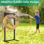 TomCare Garden Hose Holder, Heavy Duty Stand for 160FT Hose with 4 Spikes