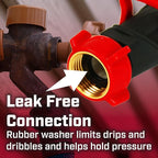 Chapin 6-9479: Deluxe 1-Way Shutoff Hose Connection, Fits Standard Garden Hoses, Metal and Plastic Construction with Shut-Off Valves, Leak-Free, High Volume Water Flow for Landscaping and Outdoor Use