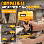 Electric Cordless Leaf Blower Dust Blower for DEWALT 20V Battery, High-Speed Motor Handheld Jet Fan Air Blower for Patio Cleaning, Lawn Care, Blowing Leaves and Dust (Brushed Leaf Blower)