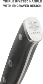 KANKA 5 Inch Utility Kitchen Knife – German Stainless Steel Professional Cutlery with Premium Fiberglass Handle, Razor Sharp Blade for Cutting, Slicing, Carving, Peeling, Fruit & Meat