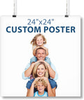 Smile Art Design Custom Poster Print, Personalized Photo to Poster Printing, Photo Print Gift Wall Art, 24x24 inches