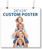 Smile Art Design Custom Poster Print, Personalized Photo to Poster Printing, Photo Print Gift Wall Art, 24x24 inches