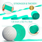 PartyWoo Mint Green Crepe Paper Streamers 4pcs 328ft Pack of Light Pastel Peppermint Green Turquoise Teal Crepe Paper Streamers for Baby Shower Wedding Engagement Birthday Pool Tea Party Decorations