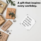 Be The Person You Want To Work With Framed Canvas Print Poster - 11.8’’ Inspirational Quote Canvas Artwork Prints Favors For Friends Family Coworkers - Wall Art Decor For Home Bedroom Office - A07