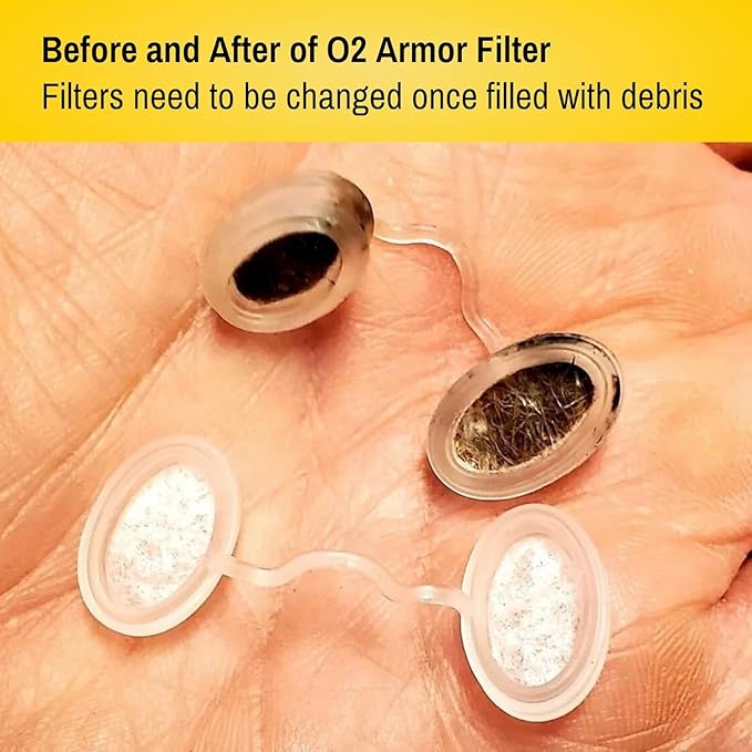 O2 Armor Nose Filters for Welders & Allergies - Nose Filter for Dust - Nasal Filters for Welding - Nose Dust Mask for Construction (30 Pack - 3x10, Size X-Small)