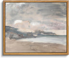 InSimSea Framed Wall Art for Living Room Vintage Decor Coastal Seaside Landscape Abstract Canvas Prints Wall Decorations 9x11in